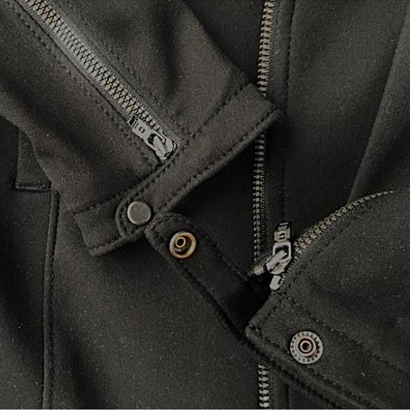 Ladies Y2K Long Black Coat, Victorinox Swiss Army, Fitted Coat, Sz 0(XS) NWT - Picture 5 of 11